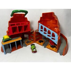 THOMAS THE TRAIN SODOR MINING CO Take Along Mountain Playset W/ Percy Train